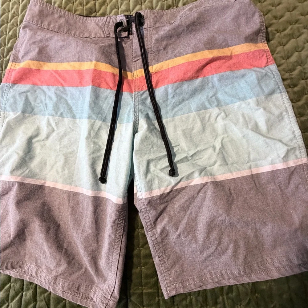 Reef board shorts swim trunks grey blue size 33 summer‎
